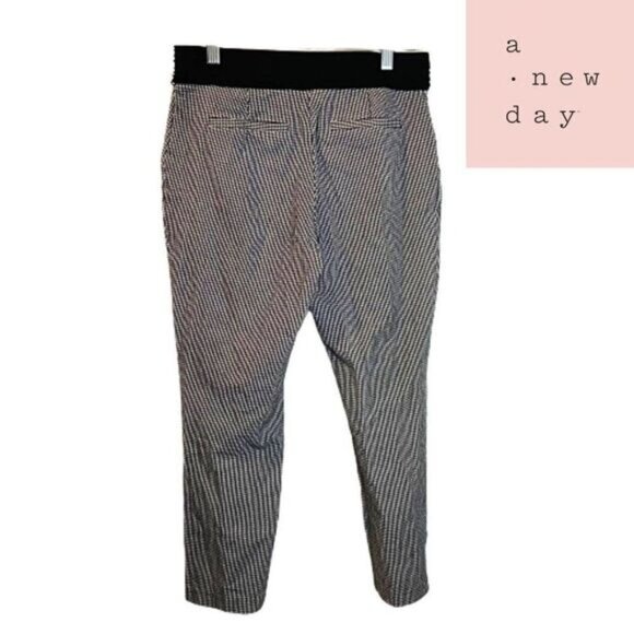 A New Day Women's Houndstooth Print High-Rise Skinny Ankle Pants - Picture 2 of 5